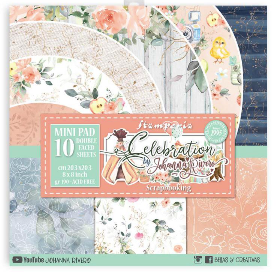 Stamperia Celebration 8" x 8" papiercollectie